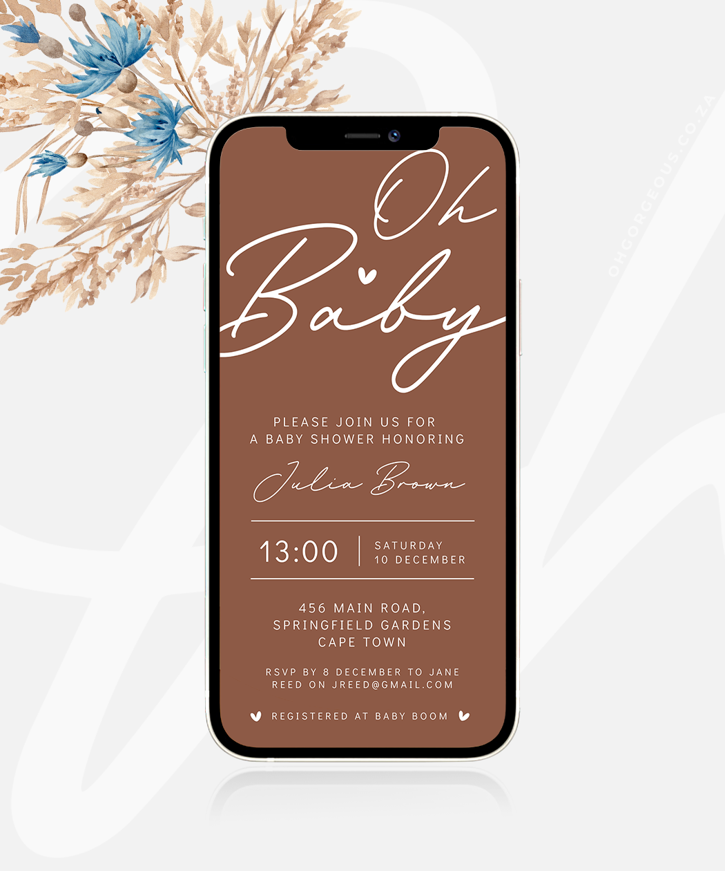 Oh-Gorgeous-Oh-Baby-Baby-Shower-Electronic-Invite-Template#1